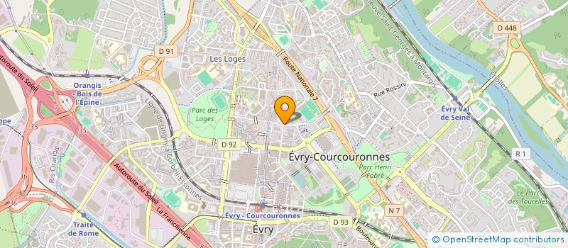 localisation de l'entreprise MONSIEUR ALEXANDRE RICHARD  EVRY-COURCOURONNES