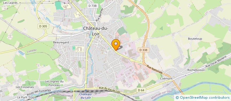 localisation de l'entreprise MONSIEUR ALEXANDRE RICHE  MONTVAL-SUR-LOIR