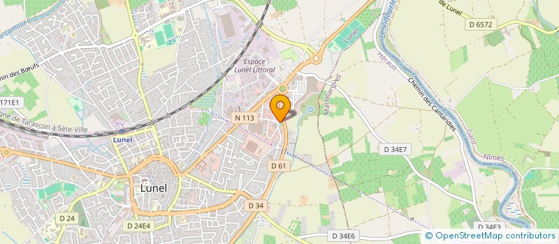 localisation de l'entreprise MONSIEUR ALEXANDRE RIERA à LUNEL