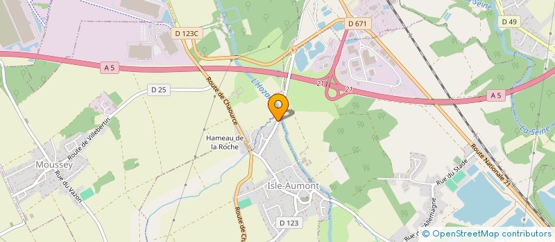 localisation de l'entreprise MONSIEUR ALEXANDRE RIGAUD  ISLE-AUMONT