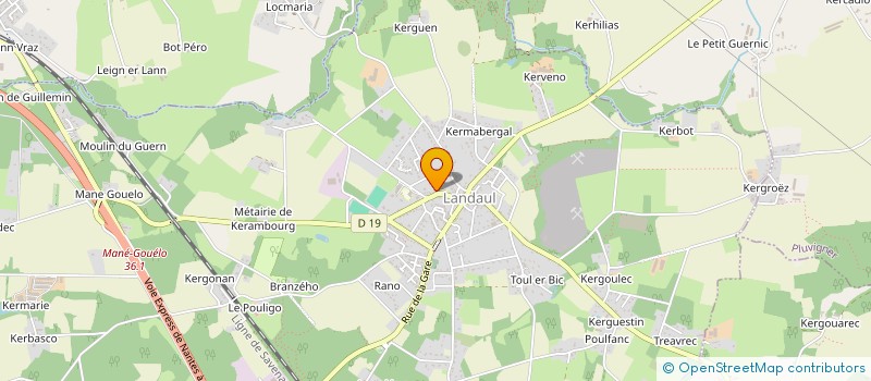 localisation de l'entreprise MONSIEUR ALEXANDRE RIO  LANDAUL