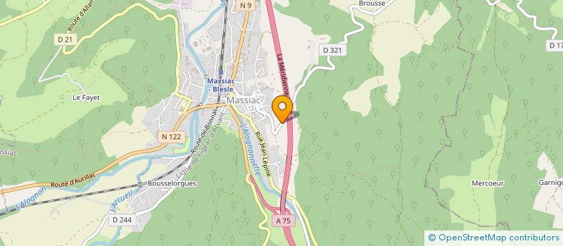 localisation de l'entreprise MONSIEUR ALEXANDRE RISPAL à MASSIAC