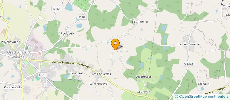 localisation de l'entreprise MONSIEUR ALEXANDRE RIVIERE  ORADOUR-SUR-VAYRES