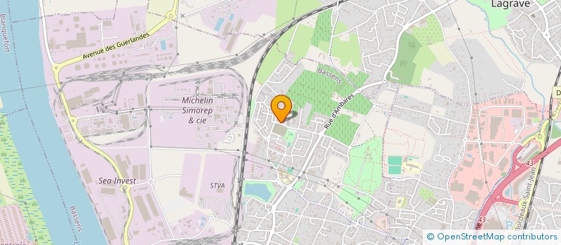 localisation de l'entreprise MONSIEUR ALEXANDRE RIZOS  BASSENS