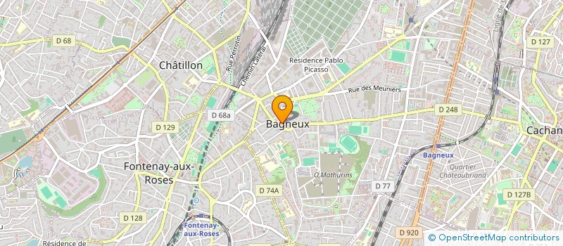 localisation de l'entreprise MONSIEUR ALEXANDRE ROCARD  BAGNEUX