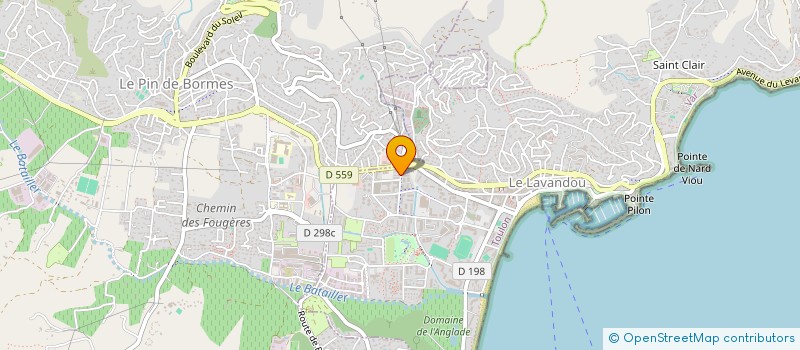 localisation de l'entreprise MONSIEUR ALEXANDRE ROCAT à LE LAVANDOU