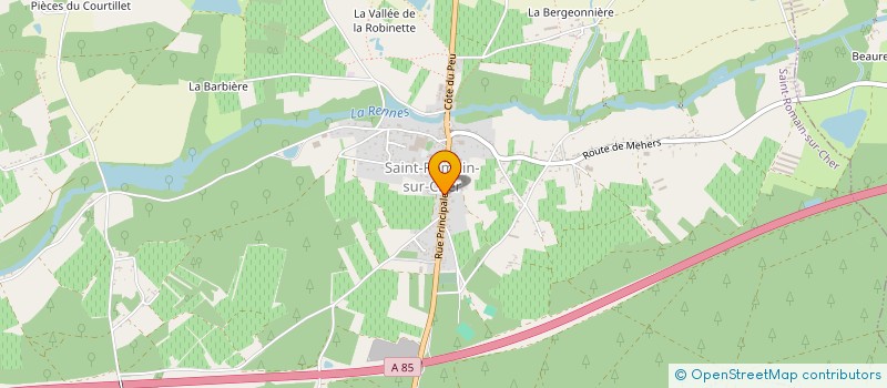 localisation de l'entreprise MONSIEUR ALEXANDRE ROCH  SAINT-ROMAIN-SUR-CHER