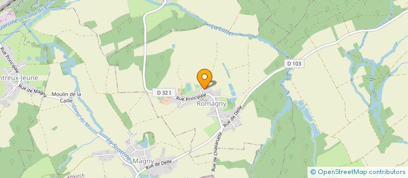 localisation de l'entreprise MONSIEUR ALEXANDRE RODRIGUES  ROMAGNY