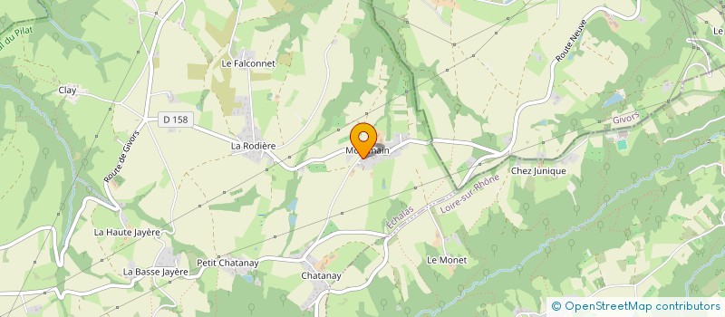 localisation de l'entreprise MONSIEUR ALEXANDRE RODRIGUEZ  ECHALAS