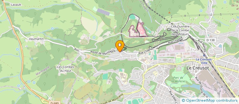 localisation de l'entreprise MONSIEUR ALEXANDRE ROLLAND  LE CREUSOT