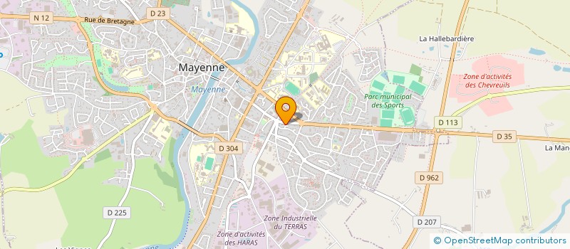 localisation de l'entreprise MONSIEUR ALEXANDRE ROME à MAYENNE