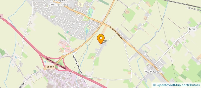 localisation de l'entreprise MONSIEUR ALEXANDRE ROTUREAU  LA CHAPELLE-D'ARMENTIERES