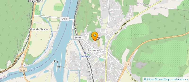 localisation de l'entreprise MONSIEUR ALEXANDRE ROUET  DONZERE