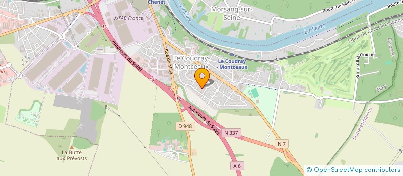 localisation de l'entreprise MONSIEUR ALEXANDRE ROULY à LE COUDRAY-MONTCEAUX