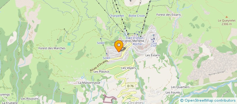 localisation de l'entreprise MONSIEUR ALEXANDRE ROURRET  ORCIERES