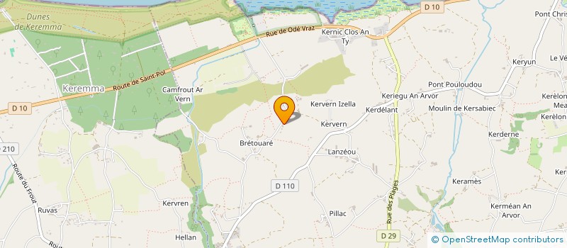 localisation de l'entreprise MONSIEUR ALEXANDRE ROUSSEAU  PLOUNEVEZ-LOCHRIST