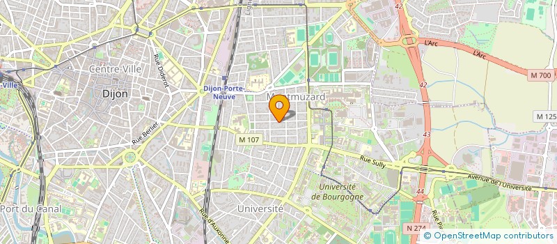 localisation de l'entreprise MONSIEUR ALEXANDRE ROUSSEAUX à DIJON