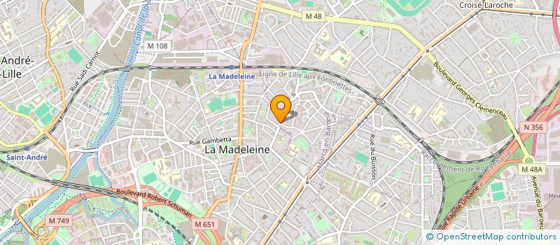 localisation de l'entreprise MONSIEUR ALEXANDRE ROUSSEL à LA MADELEINE