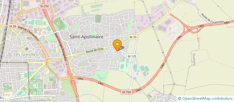 localisation de l'entreprise MONSIEUR ALEXANDRE ROUSSEL à SAINT-APOLLINAIRE