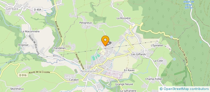 localisation de l'entreprise MONSIEUR ALEXANDRE ROUTIN  NOVALAISE