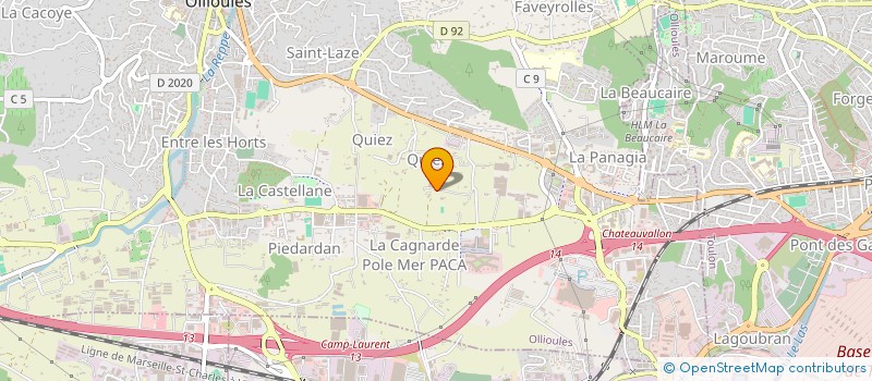 localisation de l'entreprise MONSIEUR ALEXANDRE ROUVIERE  OLLIOULES