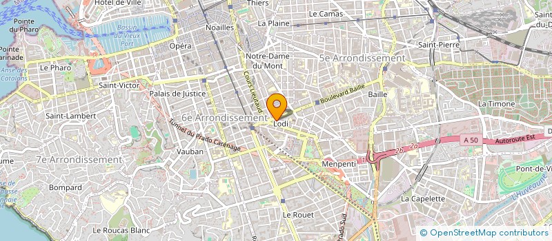 localisation de l'entreprise MONSIEUR ALEXANDRE ROUX à MARSEILLE