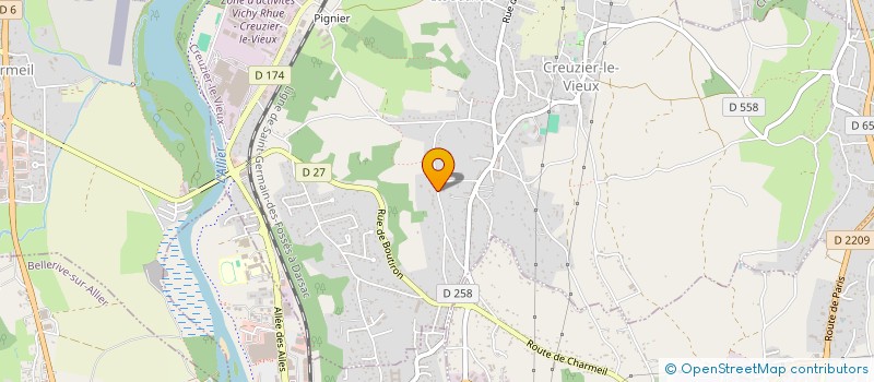 localisation de l'entreprise MONSIEUR ALEXANDRE ROUX  CREUZIER-LE-VIEUX