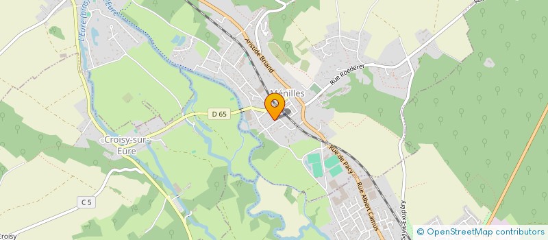 localisation de l'entreprise MONSIEUR ALEXANDRE ROY  MENILLES