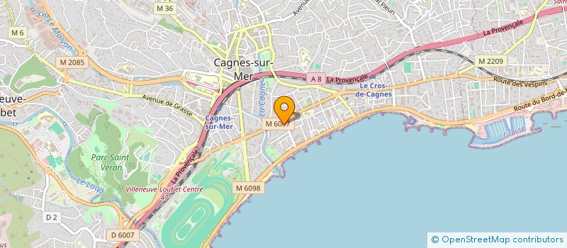 localisation de l'entreprise MONSIEUR ALEXANDRE ROYER à CAGNES-SUR-MER