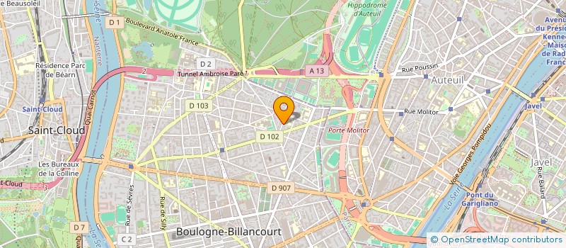 localisation de l'entreprise MONSIEUR ALEXANDRE RUIZ à BOULOGNE-BILLANCOURT