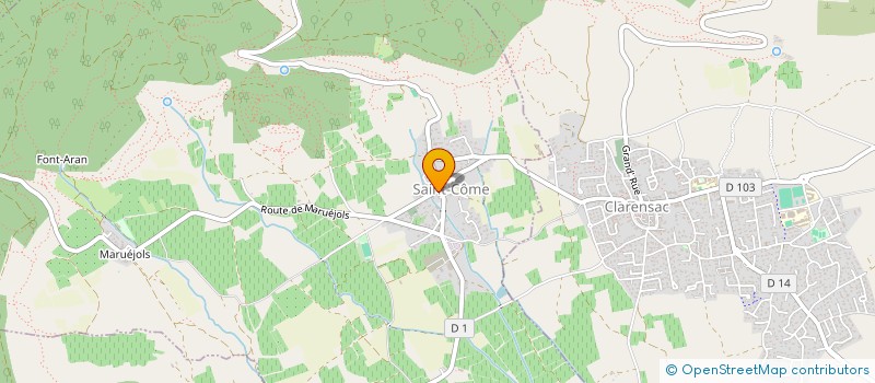 localisation de l'entreprise MONSIEUR ALEXANDRE RUIZ SOLER  SAINT-COME-ET-MARUEJOLS