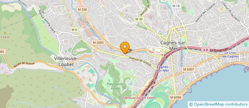 localisation de l'entreprise MONSIEUR ALEXANDRE RUSSO à CAGNES-SUR-MER