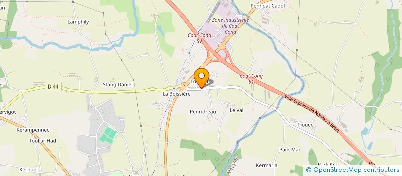 localisation de l'entreprise MONSIEUR ALEXANDRE SABATIE à CONCARNEAU