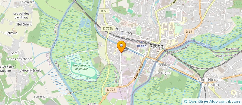 localisation de l'entreprise MONSIEUR ALEXANDRE SABOT  REDON