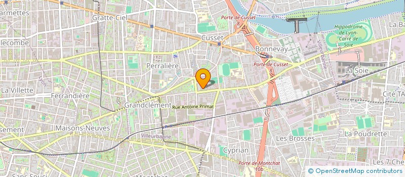 localisation de l'entreprise MONSIEUR ALEXANDRE SACLIER  VILLEURBANNE