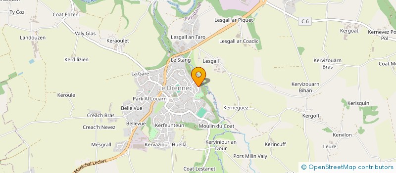 localisation de l'entreprise MONSIEUR ALEXANDRE SALAUN  LE DRENNEC