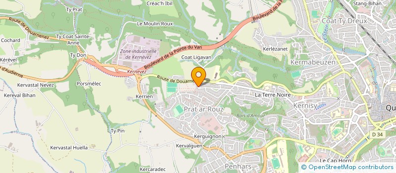 localisation de l'entreprise MONSIEUR ALEXANDRE SALAUN à QUIMPER