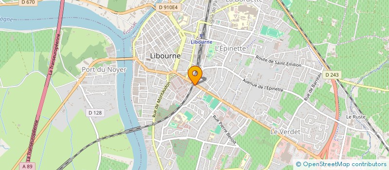 localisation de l'entreprise MONSIEUR ALEXANDRE SALE  LIBOURNE