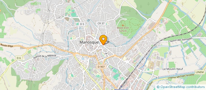 localisation de l'entreprise MONSIEUR ALEXANDRE SALIGNAC à MANOSQUE