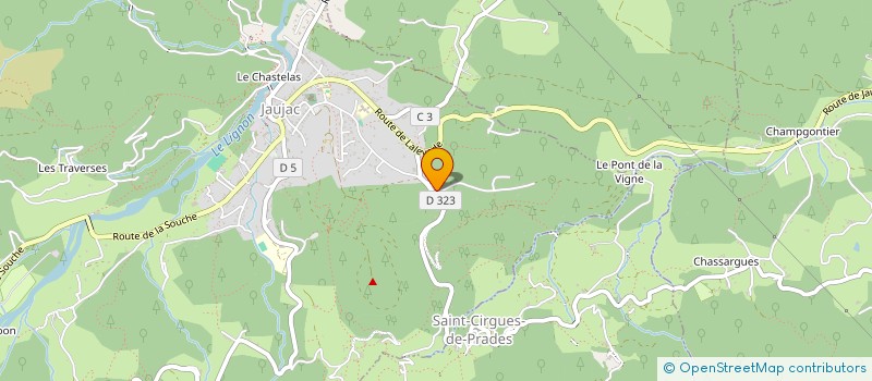 localisation de l'entreprise MONSIEUR ALEXANDRE SANDERS  JAUJAC