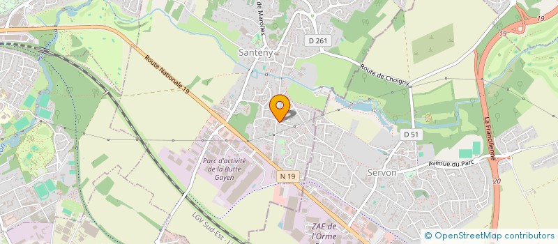 localisation de l'entreprise MONSIEUR ALEXANDRE SANZ  SANTENY