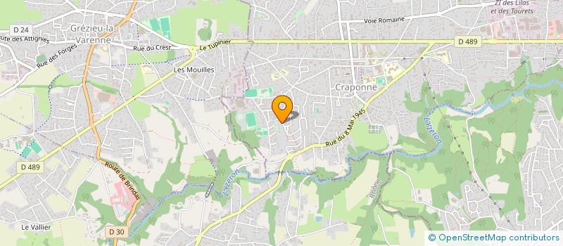 localisation de l'entreprise MONSIEUR ALEXANDRE SARWA  CRAPONNE