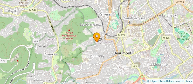 localisation de l'entreprise MONSIEUR ALEXANDRE SAULNIER  CLERMONT-FERRAND