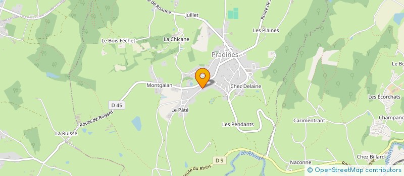 localisation de l'entreprise MONSIEUR ALEXANDRE SEIGNERET  PRADINES