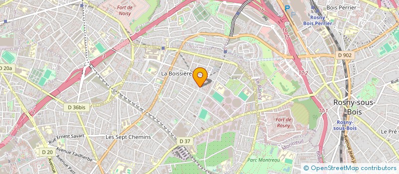 localisation de l'entreprise MONSIEUR ALEXANDRE SENECAL  MONTREUIL