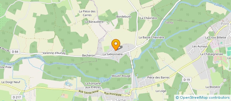 localisation de l'entreprise MONSIEUR ALEXANDRE SENET à SACHE