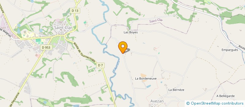 localisation de l'entreprise MONSIEUR ALEXANDRE SENTIS  AVEZAN