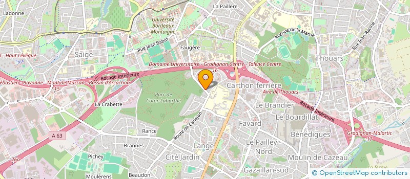 localisation de l'entreprise MONSIEUR ALEXANDRE SERAIN  GRADIGNAN