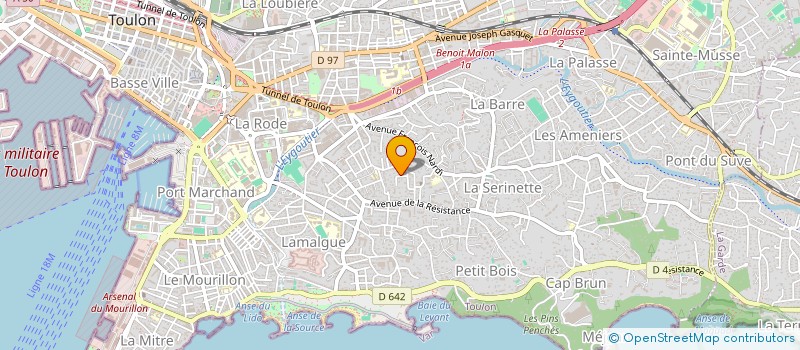 localisation de l'entreprise MONSIEUR ALEXANDRE SILVA  TOULON