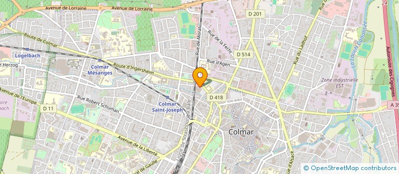 localisation de l'entreprise MONSIEUR ALEXANDRE SILVA MAGNO  COLMAR